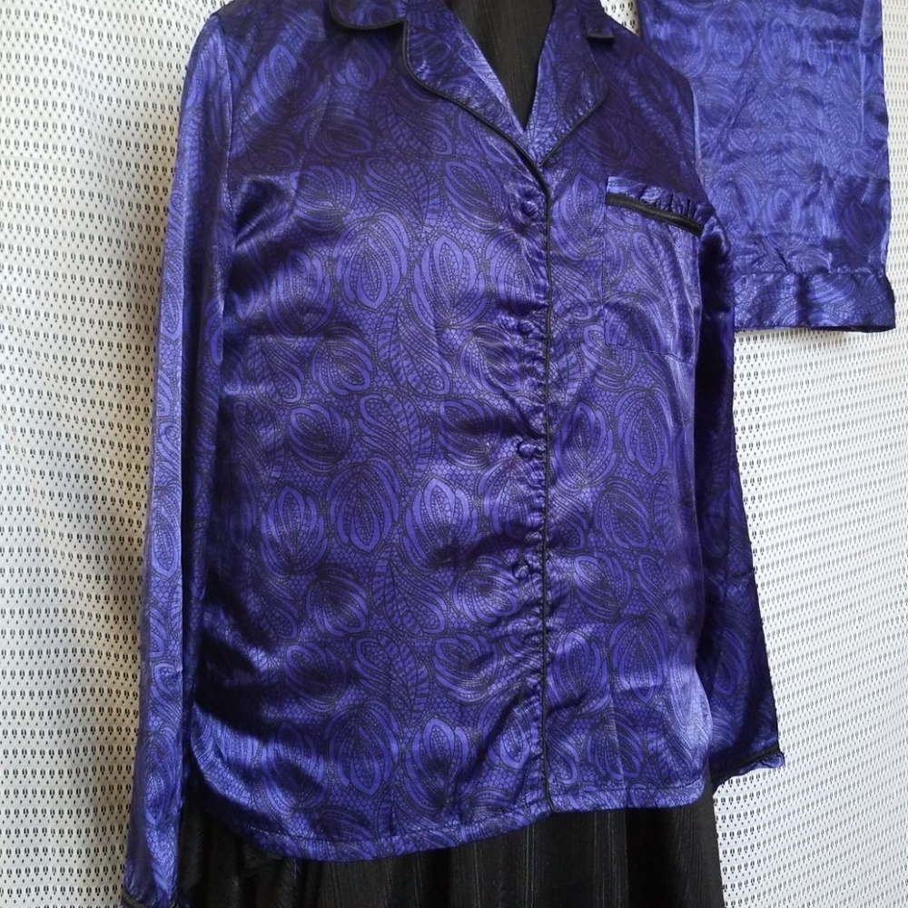 Silk pajamas.